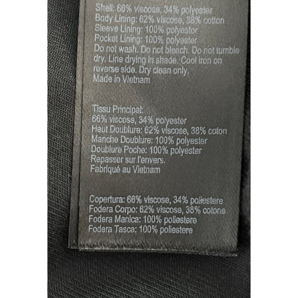 ALL SAINTS DOUBLE BREASTED OVERSIZED FIT BLAZER JACKET 4 - Picture 14 of 14